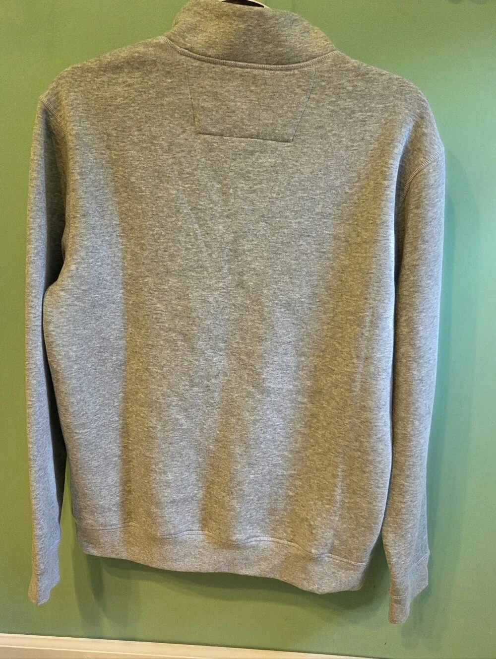 Robert Graham Heather Gray Quarter-Zip Pullover, Size Small Nwt